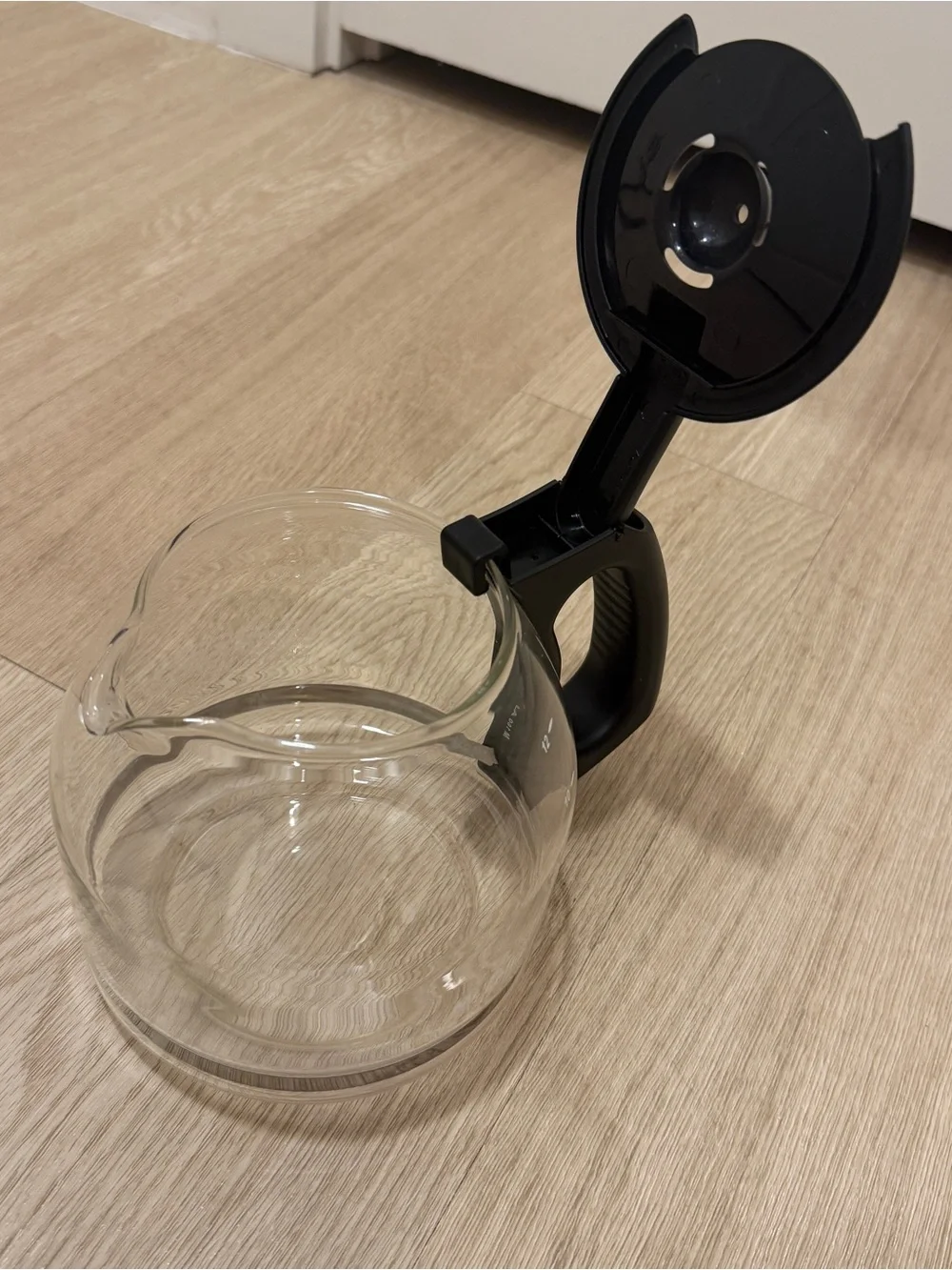 Mr. Coffee Replacement 12 Cup Carafe Coffee Maker Pot Glass with Black Lid